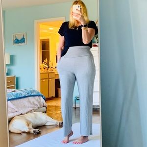 High waisted Wide Leg Gray Soft Lounge Pants